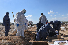 خاکسپاری غریبانه قربانیان کرونا