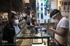 اولین روز بازار تهران پس از تعطیلی اجباری مقابله با شیوع ویروس کرونا