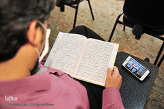 ترتیل‌خوانی آنلاین قرآن در حسینیه امام رضا(ع)