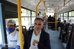 فعالیت اتوبوس‌های تبریز با رعایت دستورالعمل‌های بهداشتی