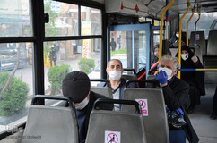 فعالیت اتوبوس‌های تبریز با رعایت دستورالعمل‌های بهداشتی