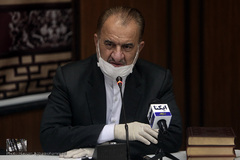 عباس سلیمی، پیشکسوت قرآنی در نشست جامعه قرآنی در بیمارستان امام خمینی(ره)