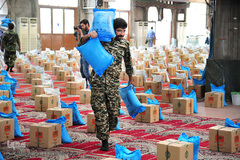 رزمایش مواسات و کمک مومنانه در اهواز