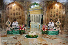 جزءخوانی قاریان نونهالان در حرم مطهر کریمه اهل‌بیت(س)