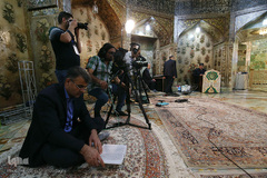 جزءخوانی قاریان نونهالان در حرم مطهر کریمه اهل‌بیت(س)