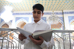 جزءخوانی قاریان نونهالان در حرم مطهر کریمه اهل‌بیت(س)