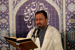 ترتیل خوانی قرآن کریم در حرم سیدالکریم(ع)