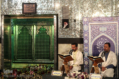 ترتیل خوانی قرآن کریم در حرم سیدالکریم(ع)