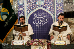 ترتیل خوانی قرآن کریم در حرم سیدالکریم(ع)