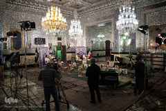 ترتیل خوانی قرآن کریم در حرم سیدالکریم(ع)