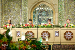 جزء خوانی قرآن کریم در حرم مطهر شاهچراغ (ع)