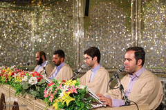 جزء خوانی قرآن کریم در حرم مطهر شاهچراغ (ع)
