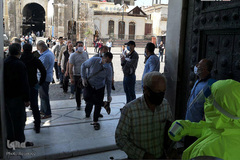 اقامه نماز جمعه در مسجد جامع اموی دمشق