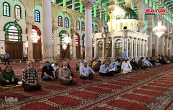 اقامه نماز جمعه در مسجد جامع اموی دمشق