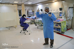 جشن میلاد امام مجتبی (ع) در کنار بیماران کرونایی