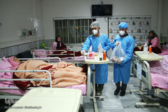 جشن میلاد امام مجتبی (ع) در کنار بیماران کرونایی