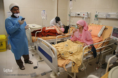 جشن میلاد امام مجتبی (ع) در کنار بیماران کرونایی