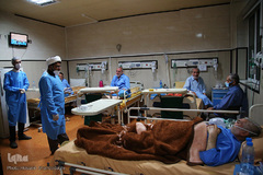 جشن میلاد امام مجتبی (ع) در کنار بیماران کرونایی