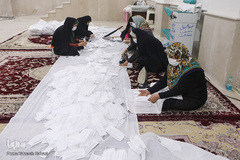 کارگاه تولیدماسک در امام زاده بی بی سکینه صفادشت