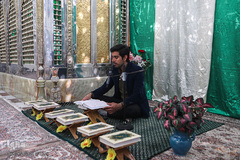 مراسم جز خوانی مجازی در امام زاده ها