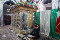 مراسم جز خوانی مجازی در امام زاده ها