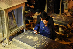 مراسم شب قدر در گلزار شهدای وادی رحمت تبریز