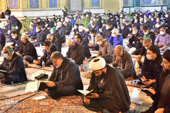 احیای شب بیست و یکم ماه مبارک رمضان در امامزاده حسین بن موسی الکاظم(ع) طبس