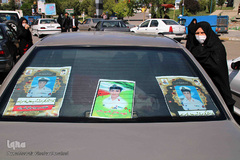 تشییع و خاکسپاری شهید «عادل قاسم‌زاده» در شهرستان اهر