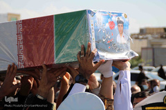 تشییع و خاکسپاری شهید «عادل قاسم‌زاده» در شهرستان اهر
