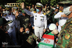 تشییع و خاکسپاری شهید «عادل قاسم‌زاده» در شهرستان اهر