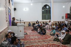 مراسم ختم قرآن در نماز تراویح نمازگزاران اهل تسنن مشهد