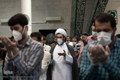 اقامه نماز عید سعید «فطر» به امامت حجت‌الاسلام والمسلمین مصطفی رستمی، رئیس نهاد نمایندگی مقام معظم رهبری در دانشگاه ها در مسجد دانشگاه تهران