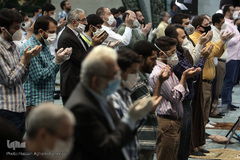 اقامه نماز عید سعید «فطر» به امامت حجت‌الاسلام والمسلمین مصطفی رستمی، رئیس نهاد نمایندگی مقام معظم رهبری در دانشگاه ها در مسجد دانشگاه تهران