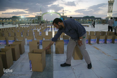 تهیه و توزیع ۱۰۰۰ بسته معیشتی بسیج دانشجویی قم