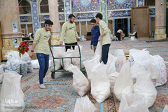 تهیه و توزیع ۱۰۰۰ بسته معیشتی بسیج دانشجویی قم
