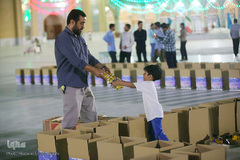 تهیه و توزیع ۱۰۰۰ بسته معیشتی بسیج دانشجویی قم