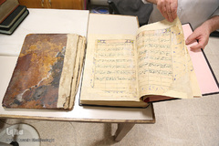 کارگاه هنری صحافی قرآن کریم حرم حضرت معصومه(س)