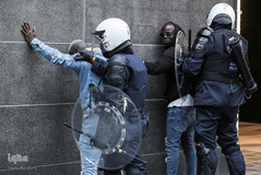 اعتراضات مردم شهر بروکسل، پایتخت بلژیک در محکومیت قتل«جورج فلوید» شهروند سیاهپوست این کشور توسط پلیس نژادپرست  آمریکا