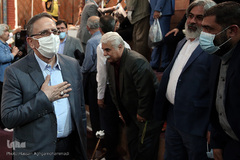 حضور ولی‌الله سیف، رییس پیشین بانک مرکزی و عضو هیئت رییسه فدراسیون ورزش‌های زورخانه‌ای و کشتی پهلوانی در مراسم نکوداشت روز ملی فرهنگ پهلوانی و ورزش زورخانه ای