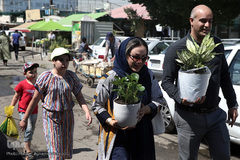 بازار گل شهید محلاتی در روز ملی گل