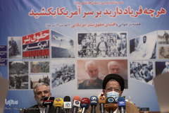 حجت‌الاسلام والمسلمین سیدمحمود علوی، وزیر اطلاعات و نصرت‌الله لطفی، قائم مقام شورای هماهنگی تبلیغات اسلامی کشور