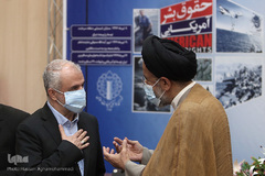 حجت‌الاسلام والمسلمین سیدمحمود علوی، وزیر اطلاعات و سعید اوحدی، رئیس بنیاد شهید و امور ایثارگران