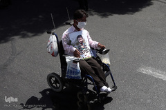 مراسم تشییع پیکر مطهر شهید مدافع حرم «جواد الله‌کرم» در محله مهرآباد جنوبی