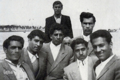 1330.رامسر،علی شریعتی همراه با دوستانش در دانشسرای عالی ودرحاشیه یک مسافرت تفریحی

