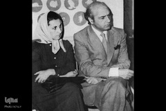 1355. علی شریعتی درکنار همسرش پوران شریعت رضوی

