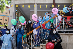 مراسم تجلیل از مدافعان سلامت و کادر درمانی بیمارستان مسیح دانشوری