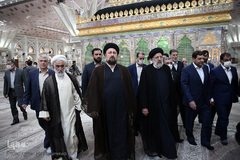 اجرای دومین مرحله از رزمایش مساوات ستاد اجرایی فرمان امام(ره) با حضور حجت‌الاسلام و المسلمین سیدابراهیم رئیسی، رئیس قوه قضائیه در مرقد مطهر امام خمینی(ره) در آستانه سی و یکمین سالگرد رحلت رهبر کبیر انقلاب اسلامی