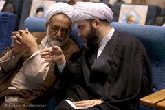 حجت‌الاسلام والمسلمین محمد قمی، رئیس سازمان تبلیغات اسلامی و حجت‌الاسلام والمسلمین سیدحسن نبوی، معاون تبلیغ حوزه علمیه