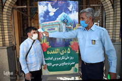 تب سنجی و کنترل سلامت زوار امامزاده صالح(ع) از فرزندان بلافصل حضرت امام موسی کاظم(ع) و برادر امام رضا(ع) در میدان تجریش