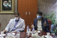 عیسی علیزاده،‌معاون فرهنگی جهاددانشگاهی، سیدمحمدجواد شوشتریف معاون پشتیبانی جهاددانشگاهی